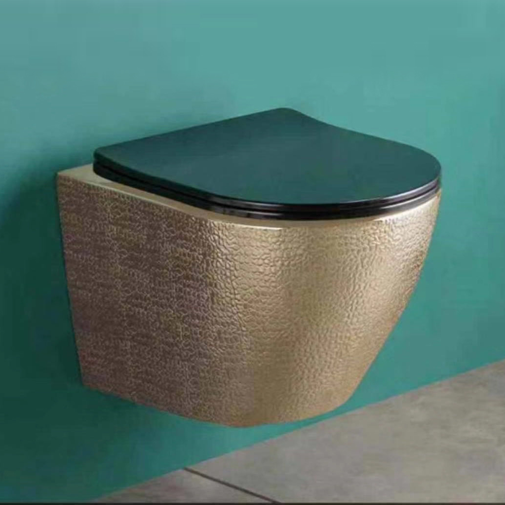 Round wall hung ce toilet rimless