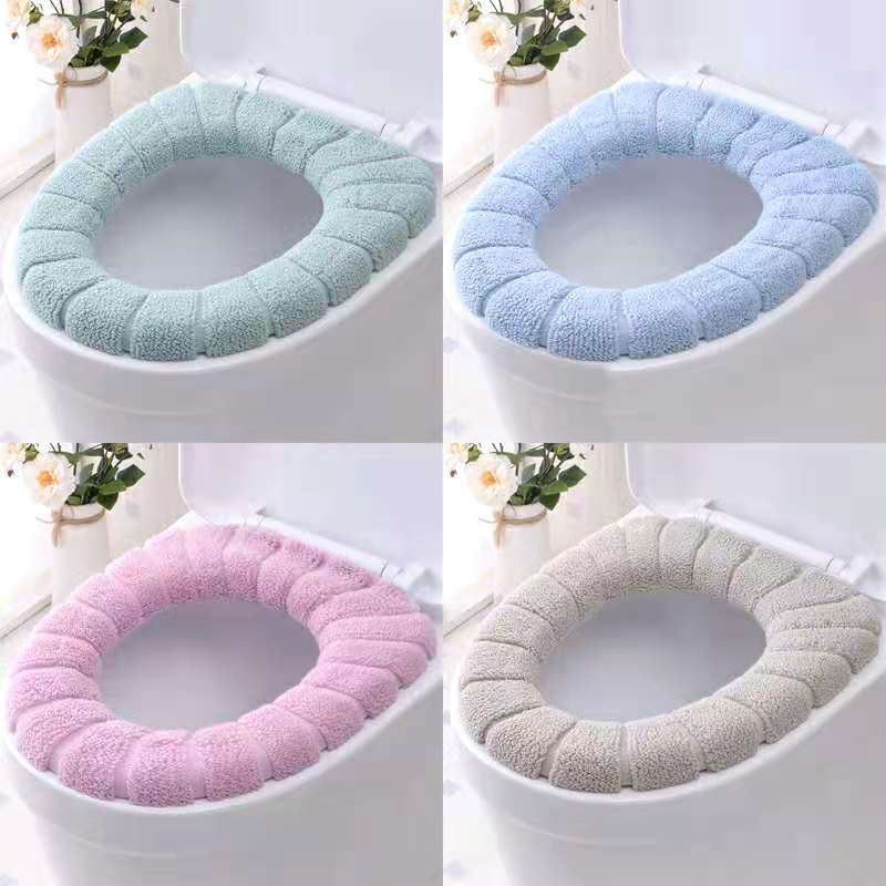 Factory comfortable velvet toilet seat cover
