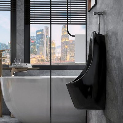 Factory one piece toilet black urinal (1)