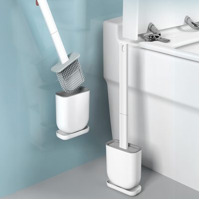 New foldable handle toilet brush and holder (1)