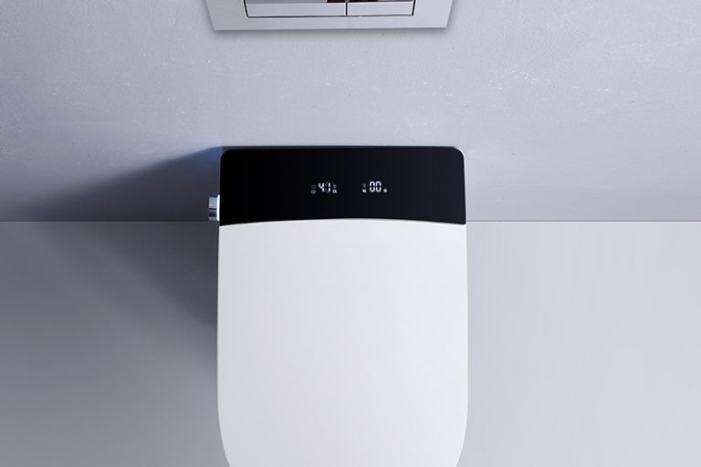 P trap ceramic automatic wall hung toilet (3)