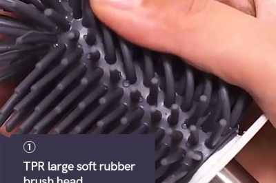 Silicon toilet brush with two head (2)