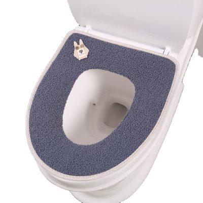 Stretchable washable cloth toilet seat cover (4)